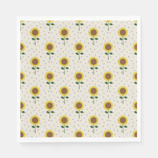 Sonnenblumen-Papier-Servietten Serviette