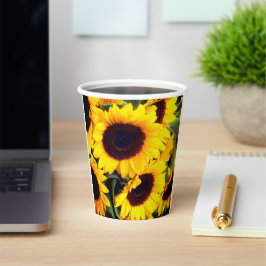 Sonnenblumen Pappbecher