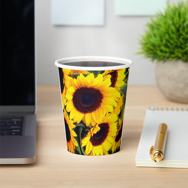 Sonnenblumen Pappbecher (InSitu)