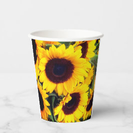 Sonnenblumen Pappbecher