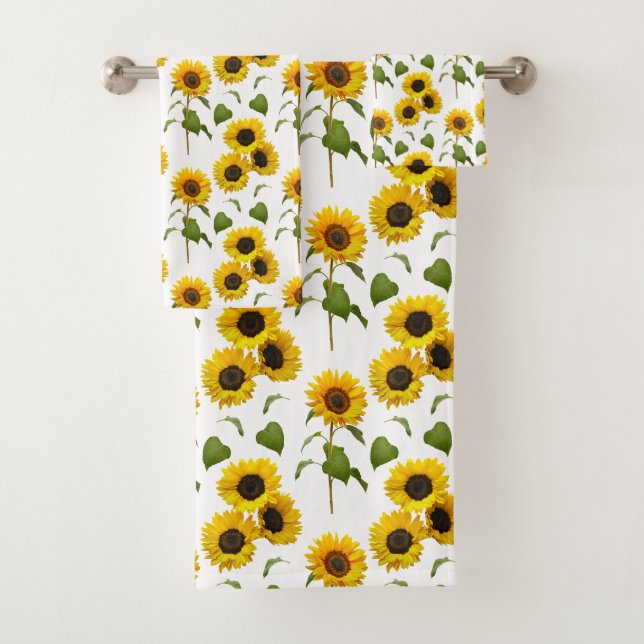 Sonnenblumen Pattern Country Stil Badetuch Set (Insitu)