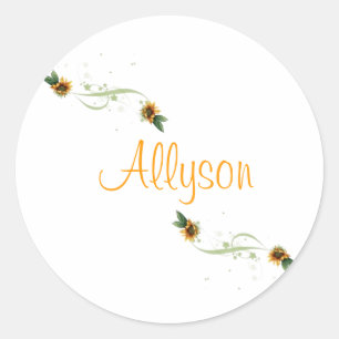 Sonnenblumen Personalisierte Stickers