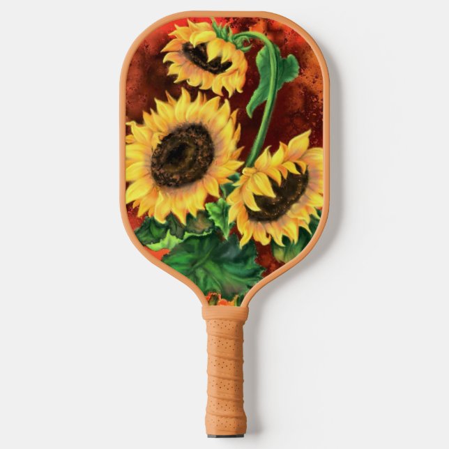 Sonnenblumen Pickleball Paddle (Vorderseite)