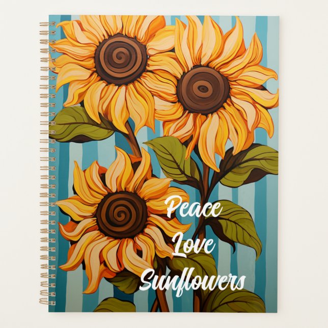 Sonnenblumen Planer (Vorderseite)