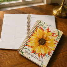 Sonnenblumen-Planer 5,5" x 8,5"