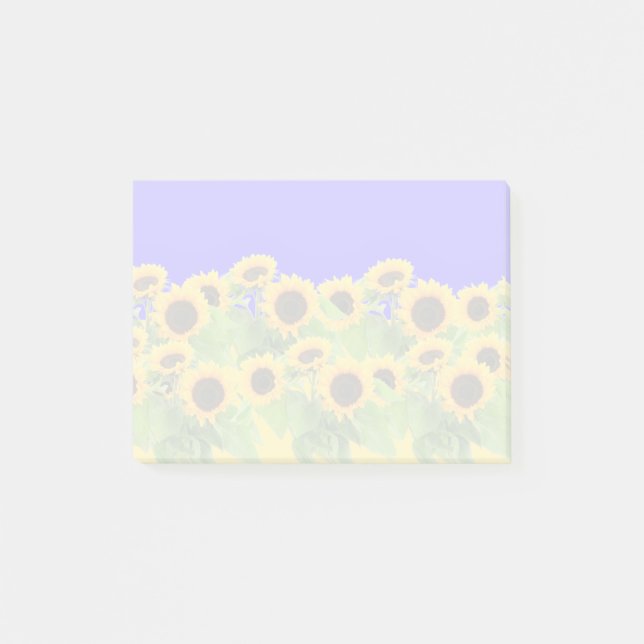 Sonnenblumen Post-it® Notizen (Vorderseite)