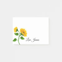 Sonnenblumen Posten-es-Anmerkungen