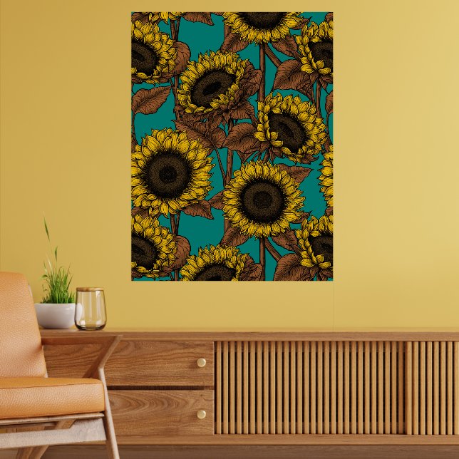 Sonnenblumen Poster (Wohnzimmer 2)