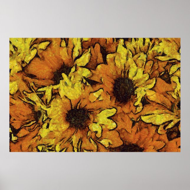 Sonnenblumen Poster (Vorne)