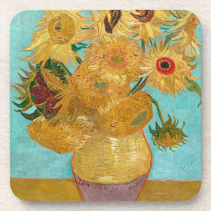 Sonnenblumen, Postimpressionistische Stilleben-Mal Getränkeuntersetzer