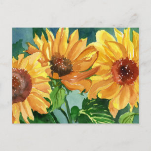 Sonnenblumen Postkarte