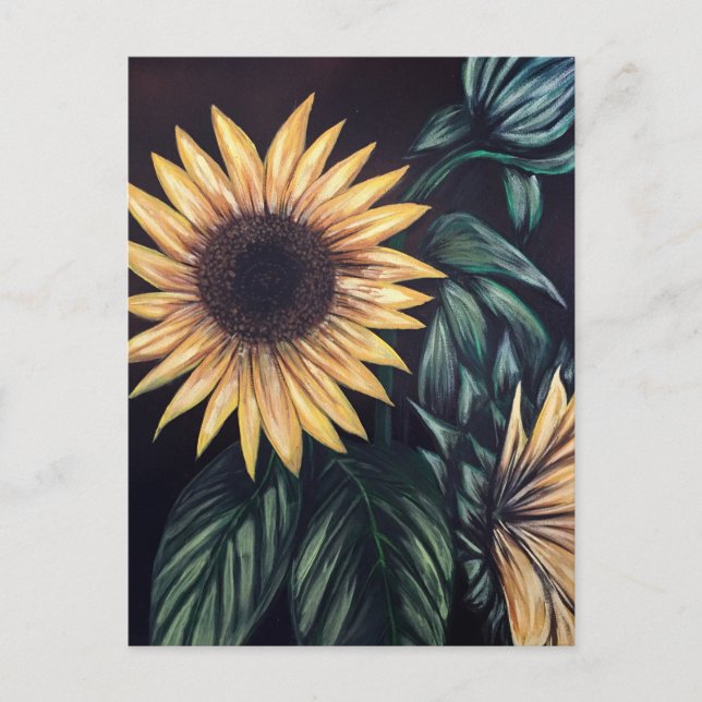 Sonnenblumen Postkarte (Vorderseite)