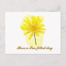 Sonnenblumen-Postkarte Postkarte