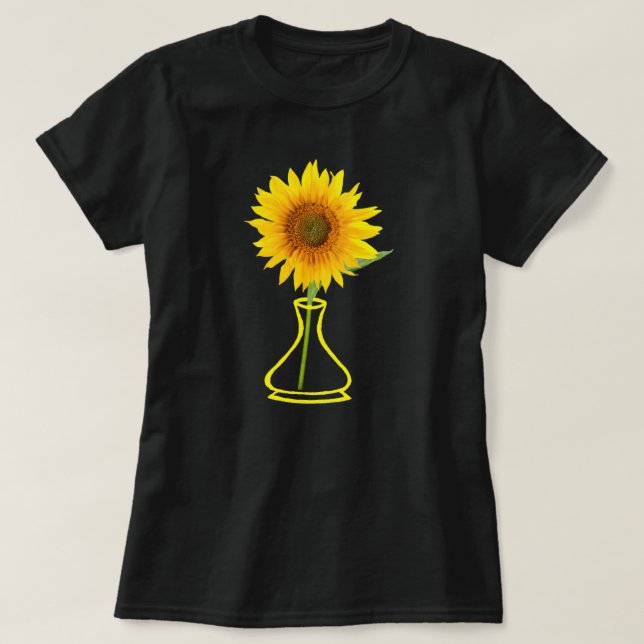 Sonnenblumen Power, Sommerzeit Sonnenschein T-Shirt (Design vorne)