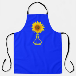 Sonnenblumen-Power Sonnenblumen und Vase Schürze