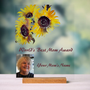 Sonnenblumen-Preis der Welt für beste Mama Acrylschild