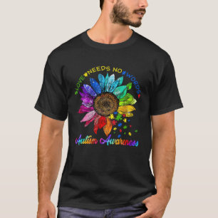 Sonnenblumen Puzzle Liebe Autismus Bewusstsein bra T-Shirt