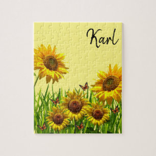 Sonnenblumen-Puzzles