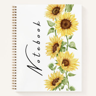 Sonnenblumen-Radiance-Notizbuch Notizbuch