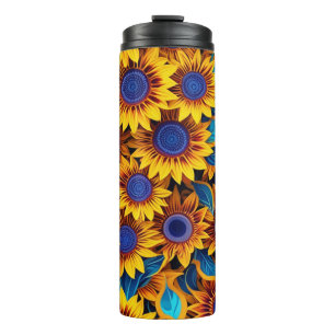 Sonnenblumen-Reisebecher Thermosbecher