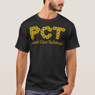Sonnenblumen Retro Chic Letters PCT Patientenbetre T-Shirt