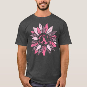 Sonnenblumen Rosa Brustkrebs Bewusstsein Frauen Wa T-Shirt