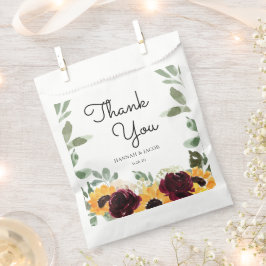 Sonnenblumen Rose Grüne Hochzeitsveranstaltung Vie Geschenktütchen