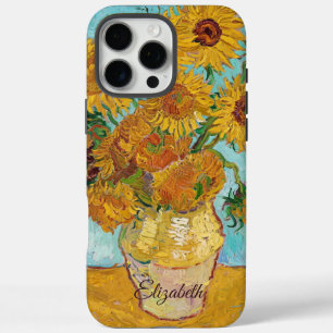 Sonnenblumen Rot Orange Gelb Van Gogh iPhone 16 Pro Max Hülle