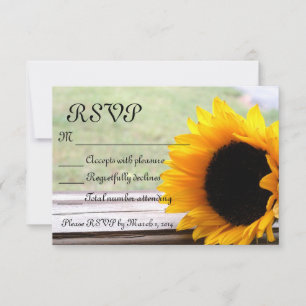 Sonnenblumen RSVP Karte