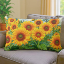 Sonnenblumen Rückenkissen