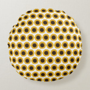 Sonnenblumen Rundes Kissen