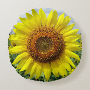 Sonnenblumen Rundes Kissen