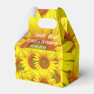 Sonnenblumen Rustikales Land Blumengelb Geschenkschachtel