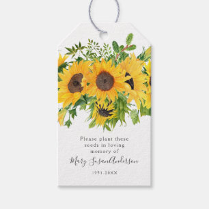 Sonnenblumen-Samenpackungs-Gedenk-Anhänger für Bee Geschenkanhänger