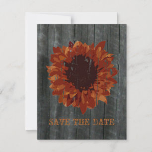 Sonnenblumen- & Scheunenholz-Ankündigung zur Speic Save The Date