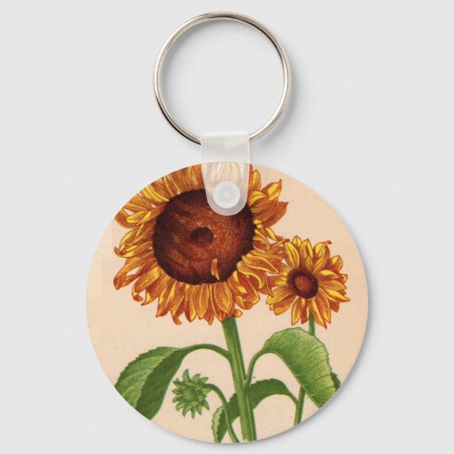 Sonnenblumen Schlüsselanhänger (Vorderseite)