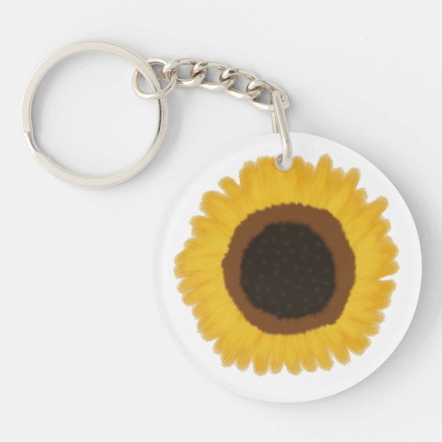 Sonnenblumen Schlüsselanhänger (Vorderseite)