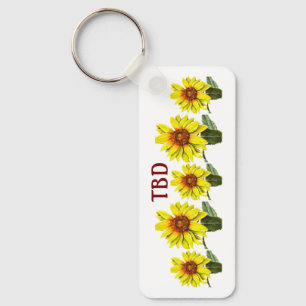 Sonnenblumen-Schlüsselanhänger Schlüsselanhänger