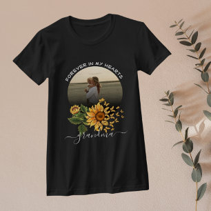Sonnenblumen Schmetterling Gedenk Aquarell Familie T-Shirt
