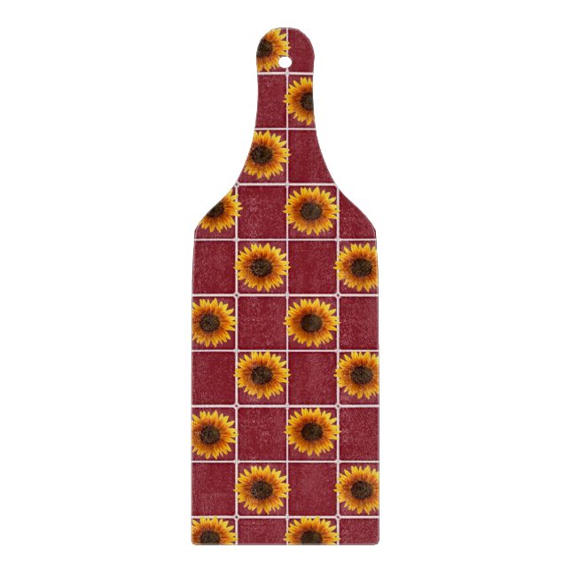 Sonnenblumen Schneidebrett (Vorderseite)