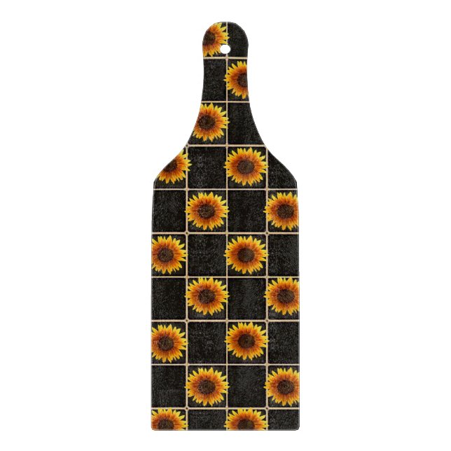 Sonnenblumen Schneidebrett (Vorderseite)