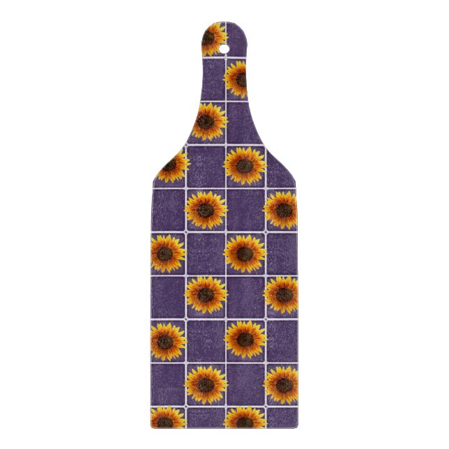 Sonnenblumen Schneidebrett (Vorderseite)