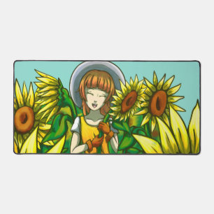 Sonnenblumen Schreibtischunterlage