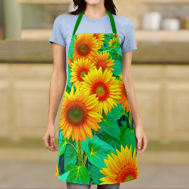Sonnenblumen Schürze