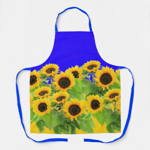Sonnenblumen Schürze Ukraine Flaggenfarben - Freih