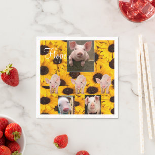 Sonnenblumen Schweinepapier Napkins Serviette