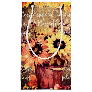 Sonnenblumen-Segen Dankbarkeit Erntedankfest Kleine Geschenktüte