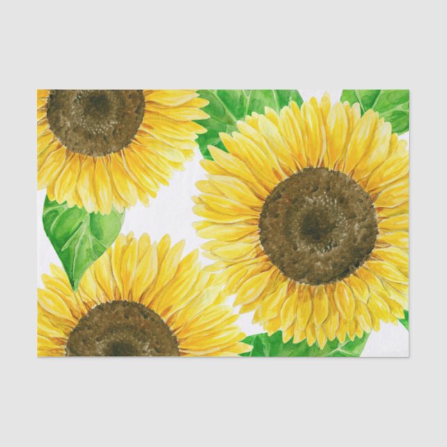 Sonnenblumen Seidenpapier (Vorderseite)