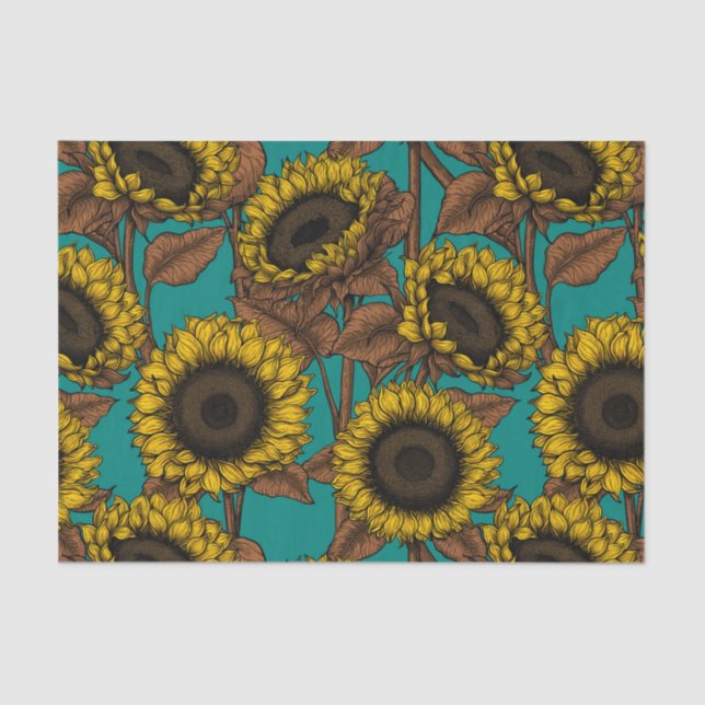 Sonnenblumen Seidenpapier (Vorderseite)