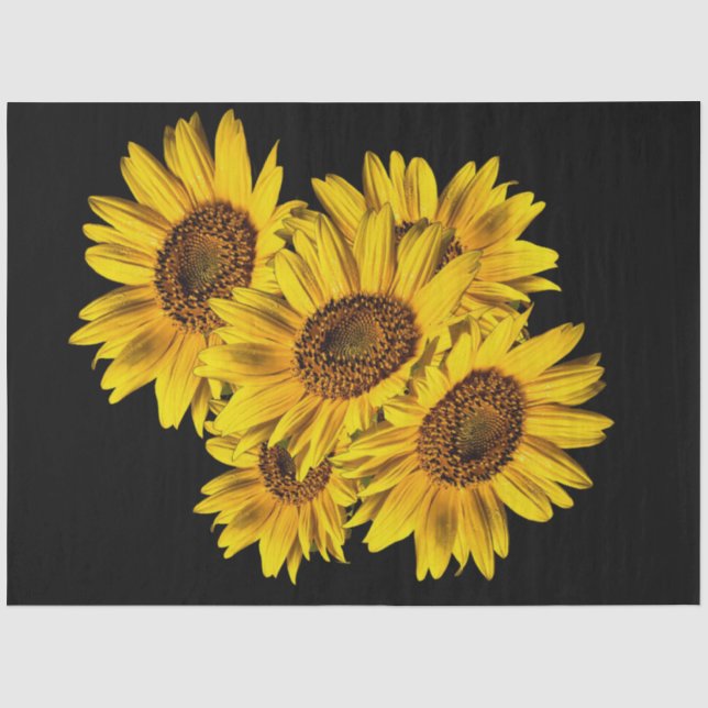 Sonnenblumen  seidenpapier (Vorderseite)